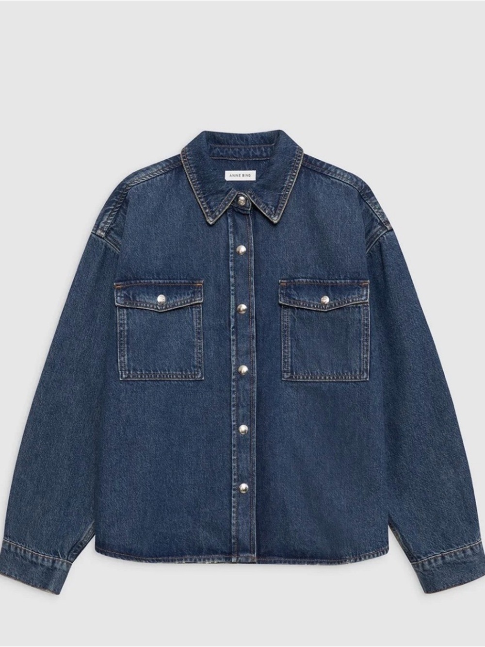 Anine Bing Paxton Denim shirt sea blue